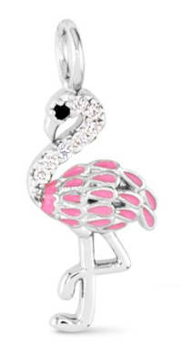 50795 Amanda Blu CZ Flamingo Charm