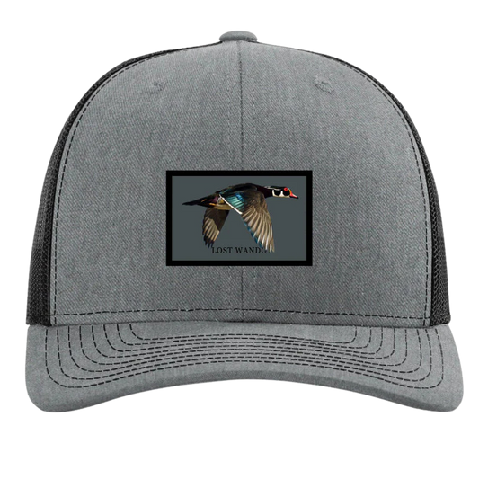 Lost Wando Wood Duck Patch Snapback - Heather Grey & Black
