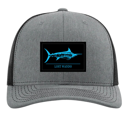 Lost Wando Marlin Woven Patch Snapback - Heather Grey & Black