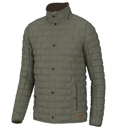 Local Boy Brick Quilted Jacket - Moss Grey