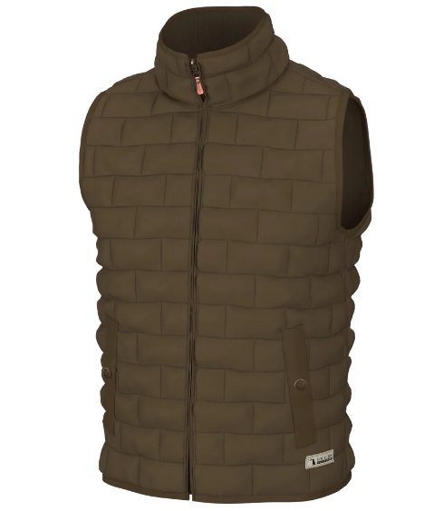 Local Boy Brick Quilted Vest - Mocha