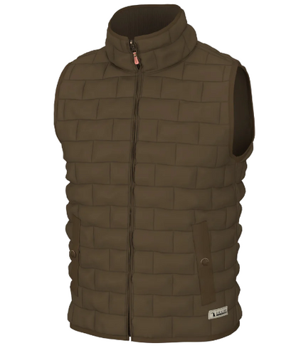Local Boy Brick Quilted Vest - Mocha
