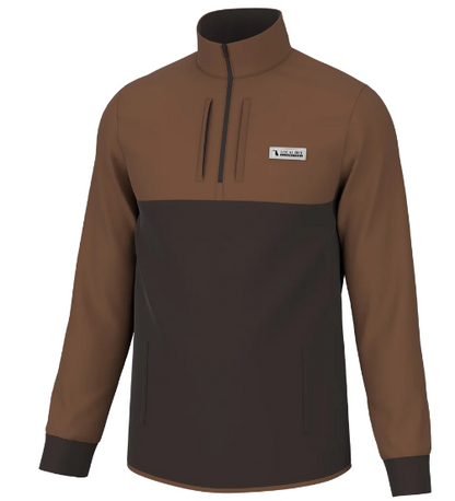Local Boy Fielder 1/4 Zip Jacket - Clay