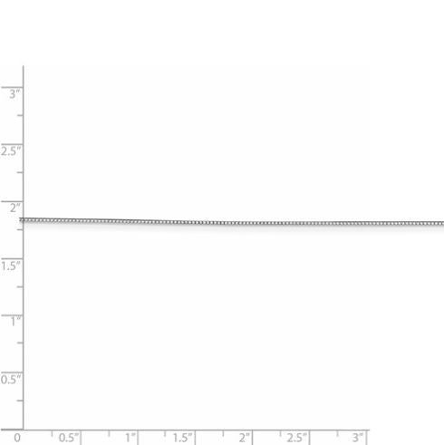 Ladies 10K White Gold Box Chain - 24"