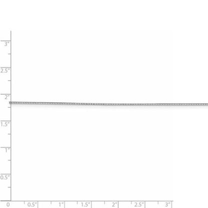 Ladies 10K White Gold Box Chain - 24"