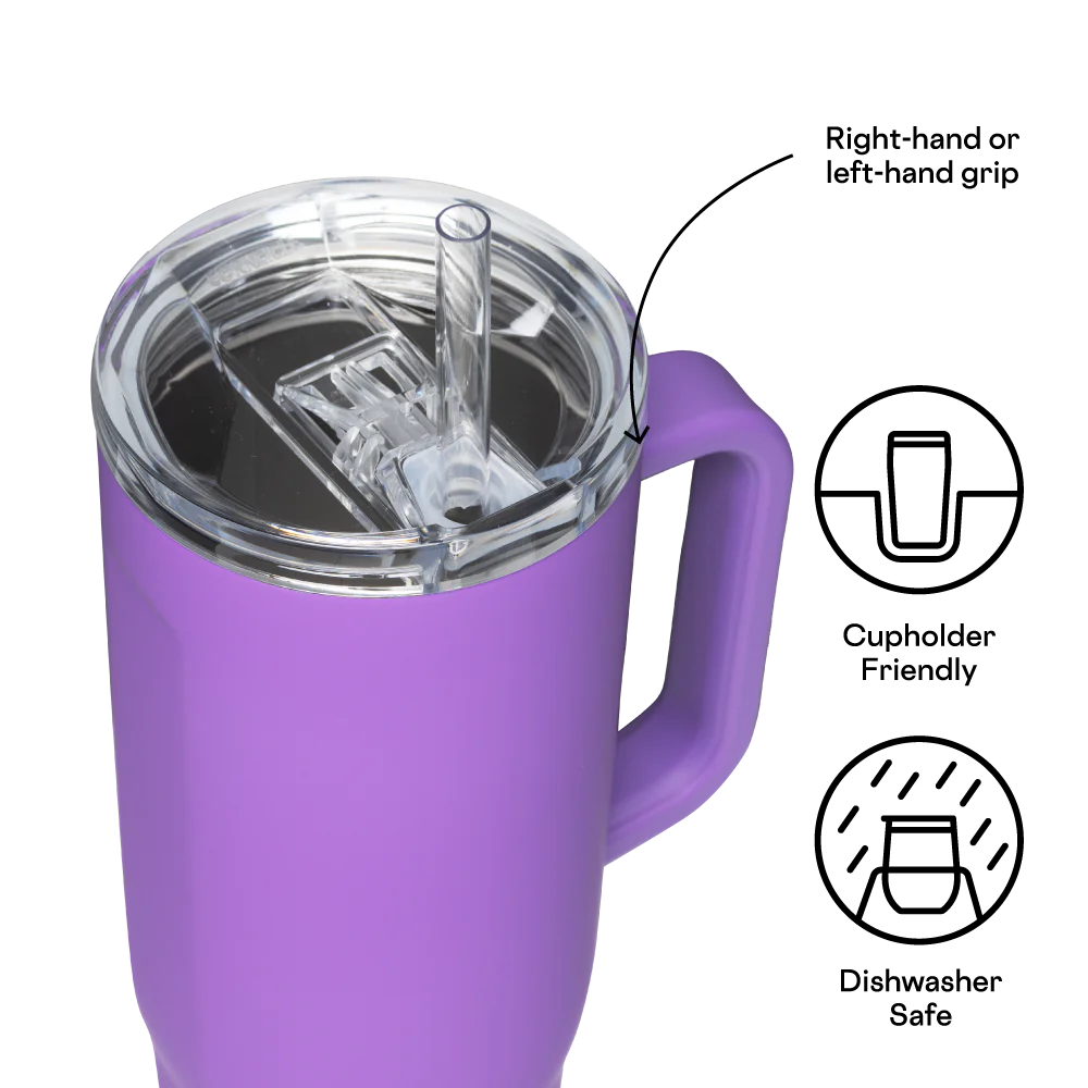Corkcicle 40oz Cruiser Tumbler in Varsity Purple