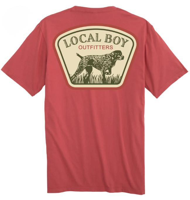 L1000799 Local Boy GSP Badge T-Shirt Brick 0