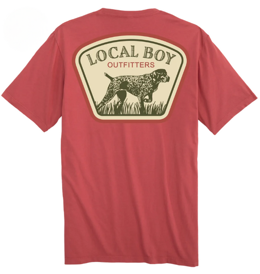 L1000799 Local Boy GSP Badge T-Shirt Brick 0