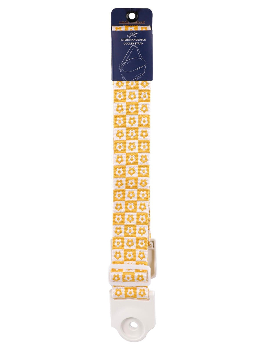 Simply Southern Cooler Strap - Yellow Flowers