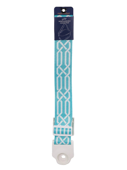 Simply Southern Cooler Strap - Geo Blue