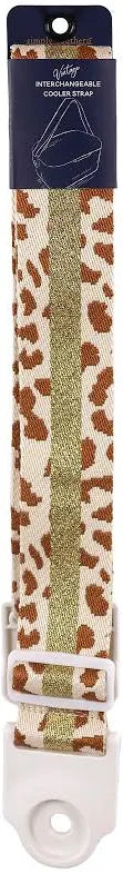 01274-COOLER-STRAP-LEOCRM Simply Southern Leopard Cooler Strap