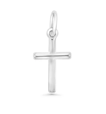 Sterling Silver Small Cross Charm - 20mm