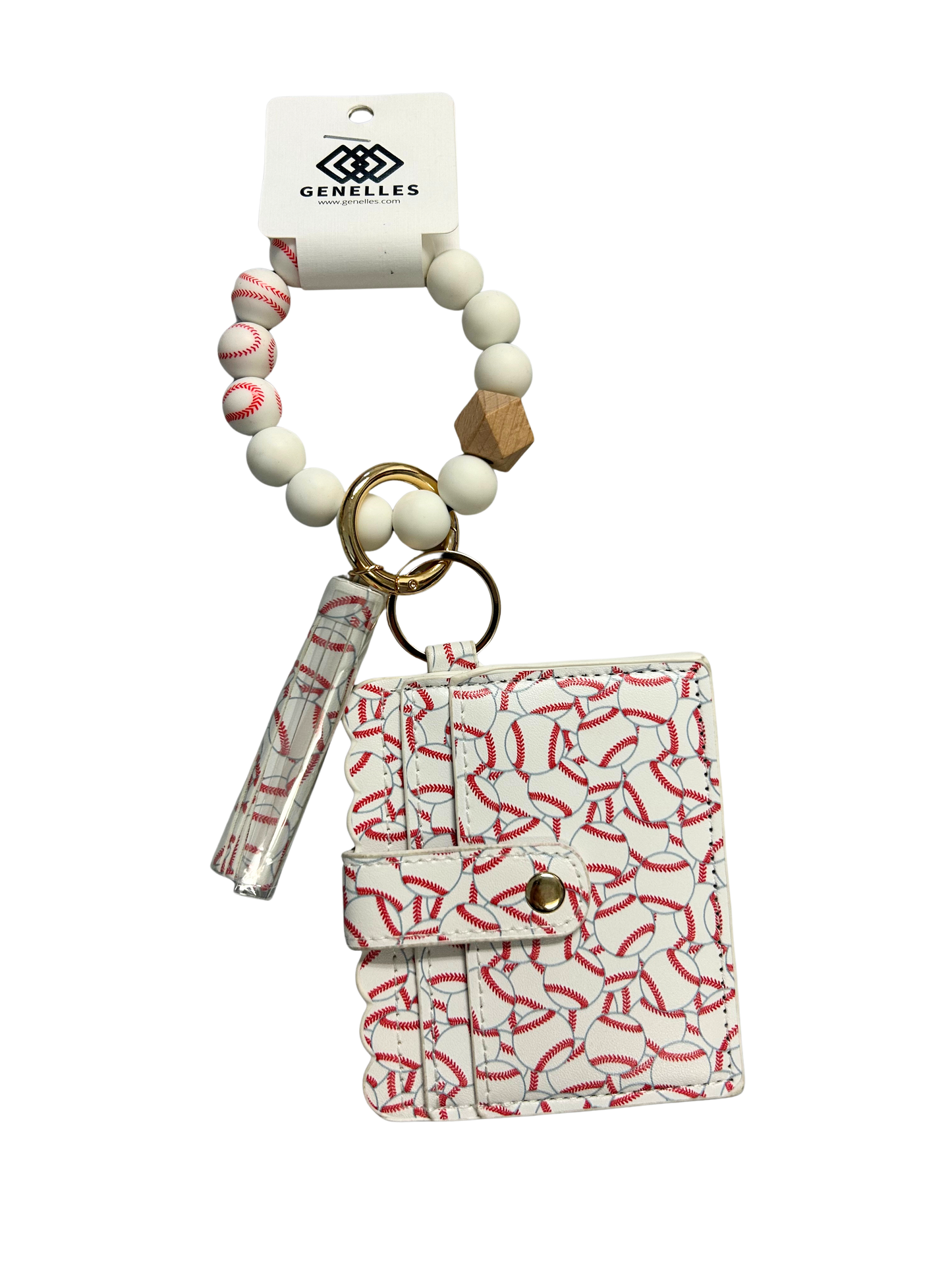 BB139X157BB Baseball Beaded Wallet
