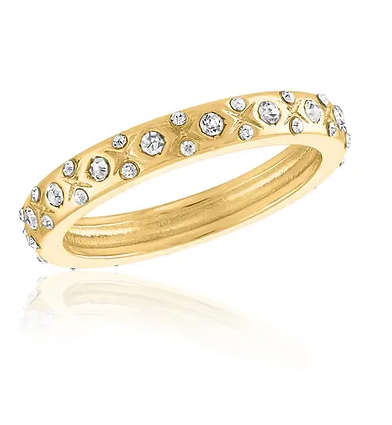 Layers Gold Cubic Zirconia XO Gold Ring