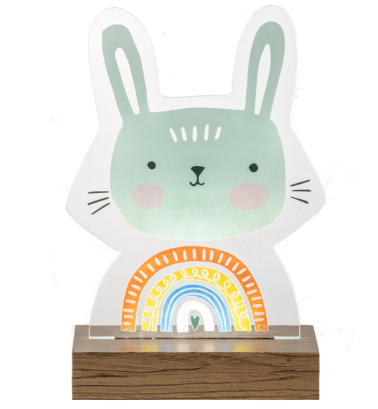 ME191657 Ganz LED Light Up Bunny Figurine