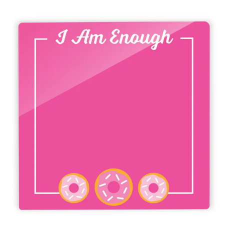 Glass Dry Erase Tile - I Am Enough