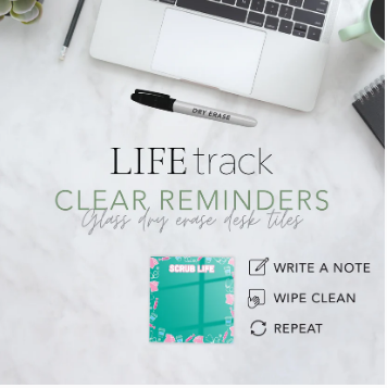 Glass Dry Erase Tile - Scrub Life