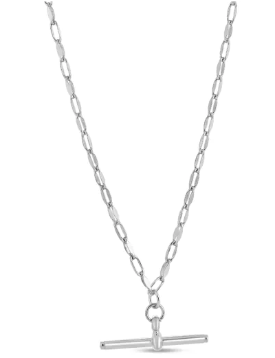Sterling Silver Toggle Link Chain - 16" + 2"