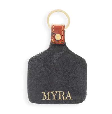 Steerhead Pass Hand-Tooled Leather Key Fob