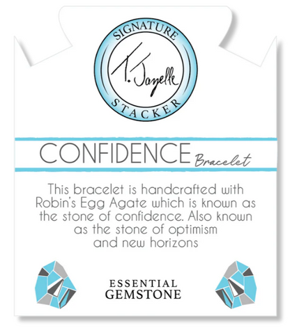 T. Jazelle Robins Egg Agate Gemstone Confidence Bracelet