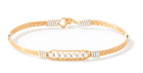 Ronaldo Power Of Prayer Gold & Silver Bracelet - 8"