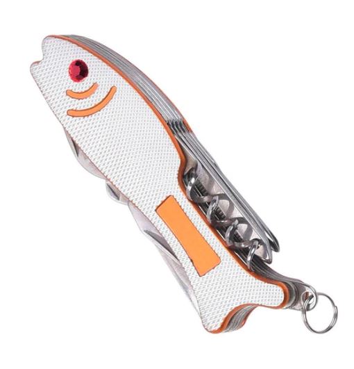 3023A Mad Man Fisherman's Friend Multi Function Pocket Tool - Orange