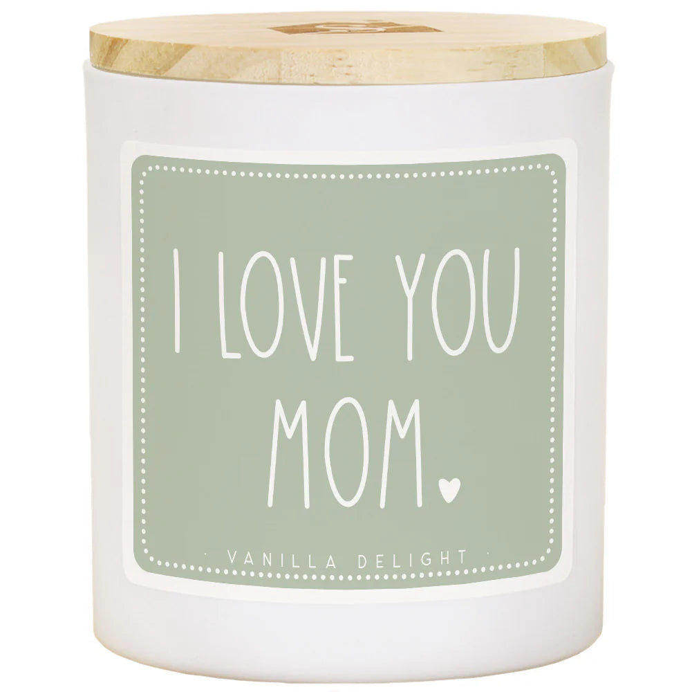 CDL1030 Sincere Surroundings Love You Mom Candle - Vanilla Delight