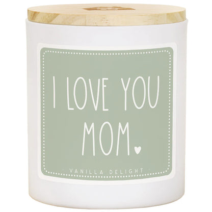 CDL1030 Sincere Surroundings Love You Mom Candle - Vanilla Delight