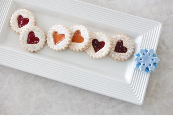 Nora Fleming Bread Tray With Pinstripes