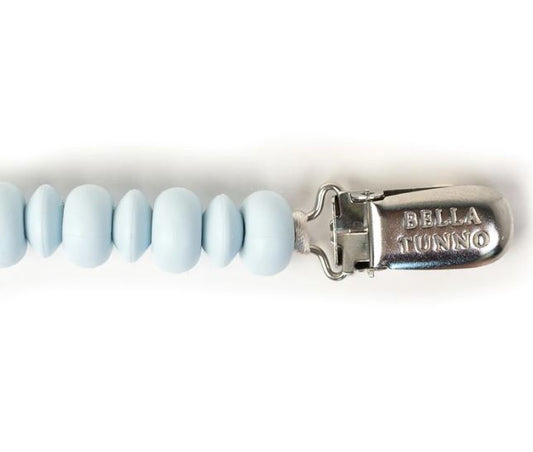 Bella Tunno Light Blue Pacifier Clip