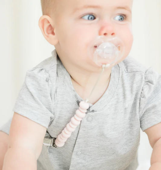 Bella Tunno Light Pink Pacifier Clip