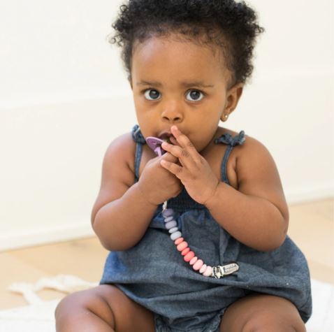 Bella Tunno Girl Multi Pacifier Clip