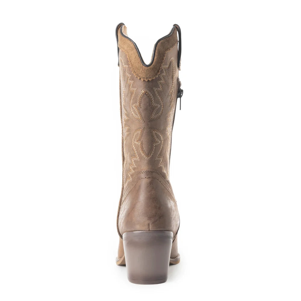 S-4098 Myra Bag Tall "Formidable" Leather Boots 0