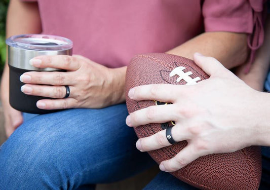 Groove Life College Clemson Black Logo Thin Ring