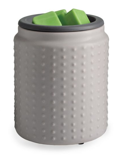 Gray Hobnail Flip Dish Wax Warmer