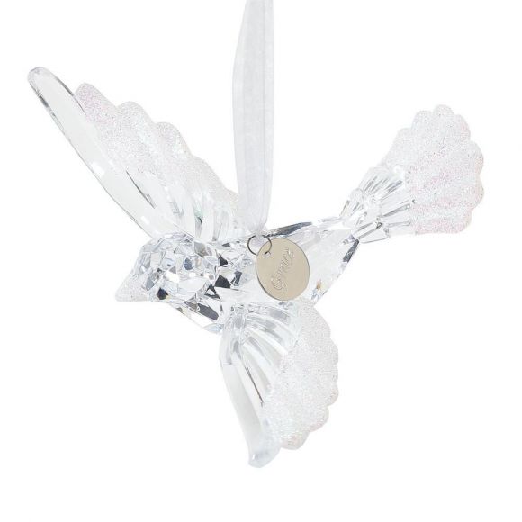 ND6010341 DEPARTMENT 56 LIVE SIMPLY DOVE ACRYLIC ORNAMENT