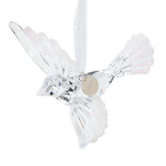 ND6010341 DEPARTMENT 56 LIVE SIMPLY DOVE ACRYLIC ORNAMENT