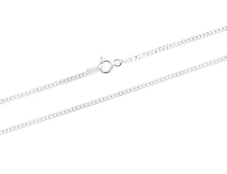 Sterling Silver 1mm Curb Chain - 22"