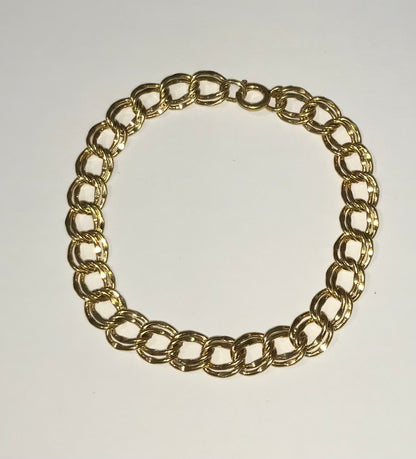 7inch 14K Yellow Gold Filled Charm Bracelet