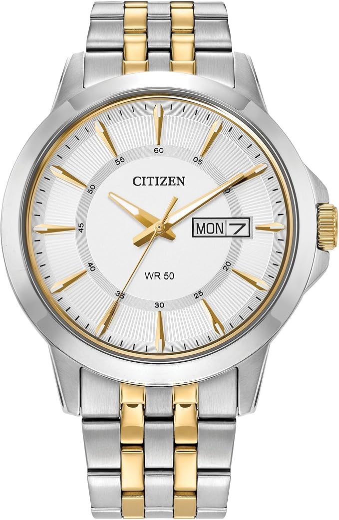 BF2018-52A Citizen Quartz Men's Watch, Stainless Steel, Classic, Two-Tone