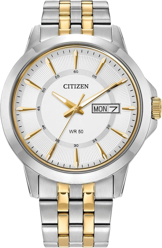 BF2018-52A Citizen Quartz Men's Watch, Stainless Steel, Classic, Two-Tone
