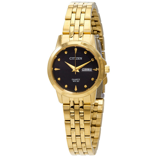 EQ0603-59F Citizen Quartz Black Dial Gold-tone Ladies Watch