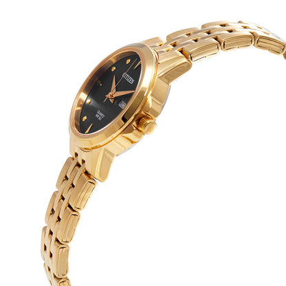 EQ0603-59F Citizen Quartz Black Dial Gold-tone Ladies Watch
