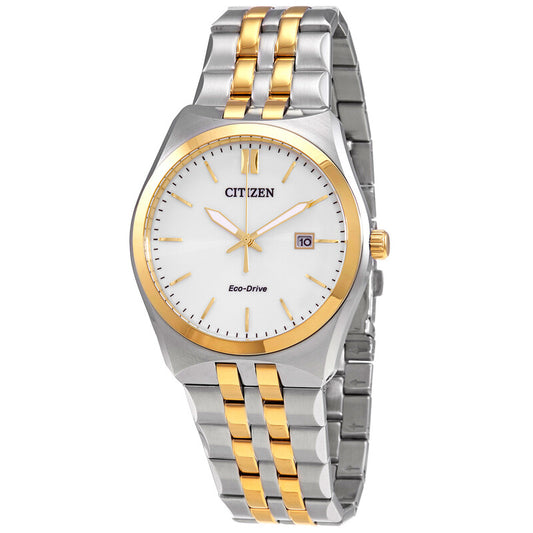 BM7334-58B Citizen Corso White Dial Two-tone Men's Eco Drive Watch