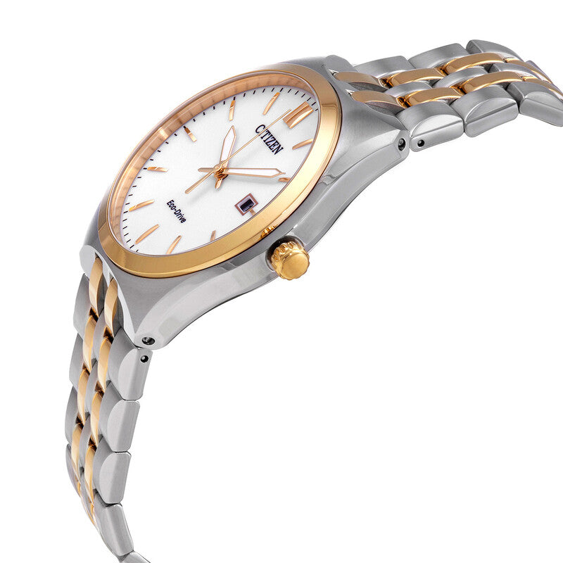 BM7334-58B Citizen Corso White Dial Two-tone Men's Eco Drive Watch