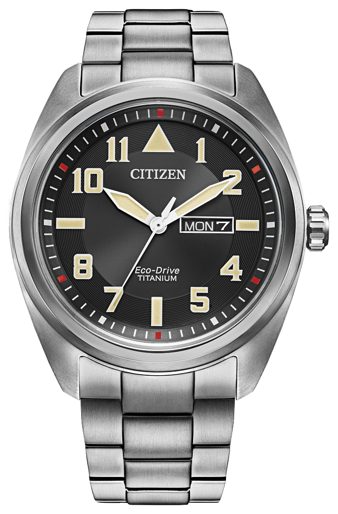 Mens Super Titanium Garrison Eco-Drive Citizen Watch