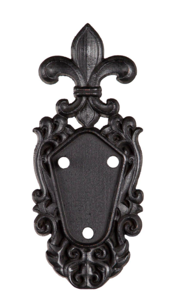 20165 Evergreen Fleur De Lis Mounting Plate