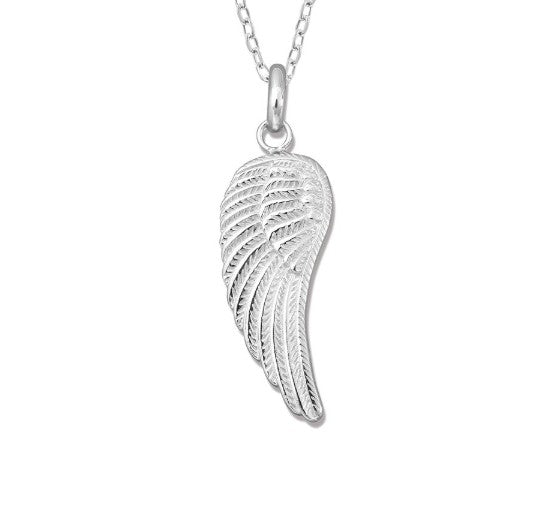 Sterling Silver Single Angel Wing Pendant *chain not included*