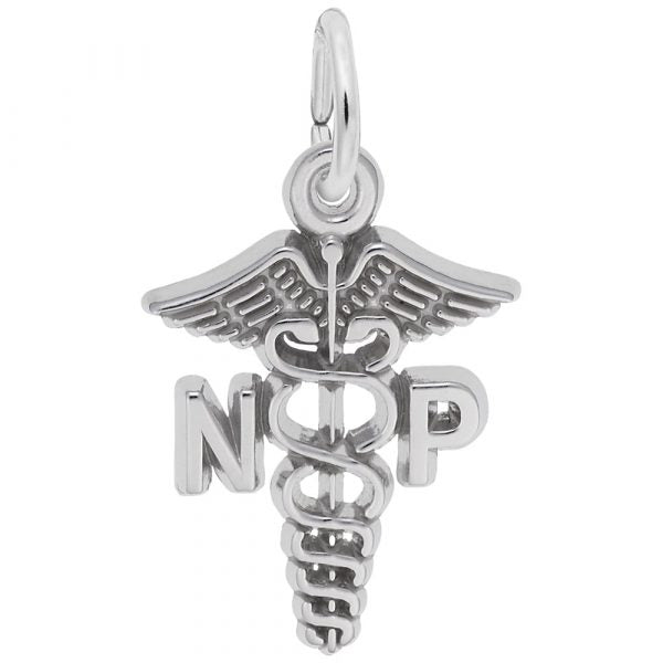 Rembrandt Nurse Practitioner Caduceus Charm