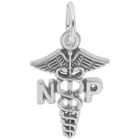 Rembrandt Nurse Practitioner Caduceus Charm